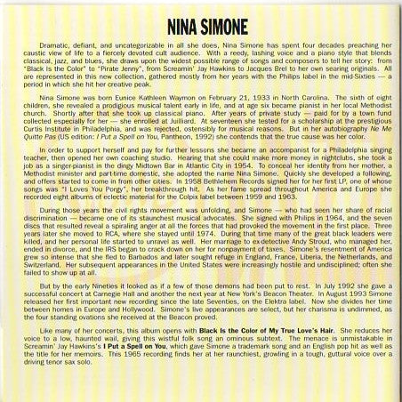 Nina Simone : Verve Jazz Masters 17 (CD, Comp)