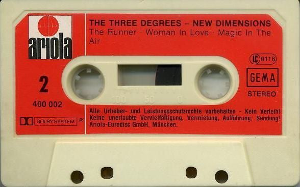 The Three Degrees : New Dimensions (Cass, Album)