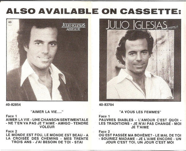 Julio Iglesias : Sentimental (Cass, Album)