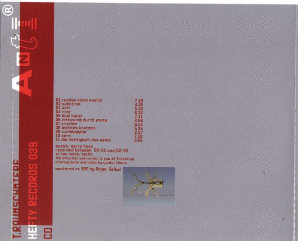 T.Raumschmiere : Anti (CD, Album, Enh)