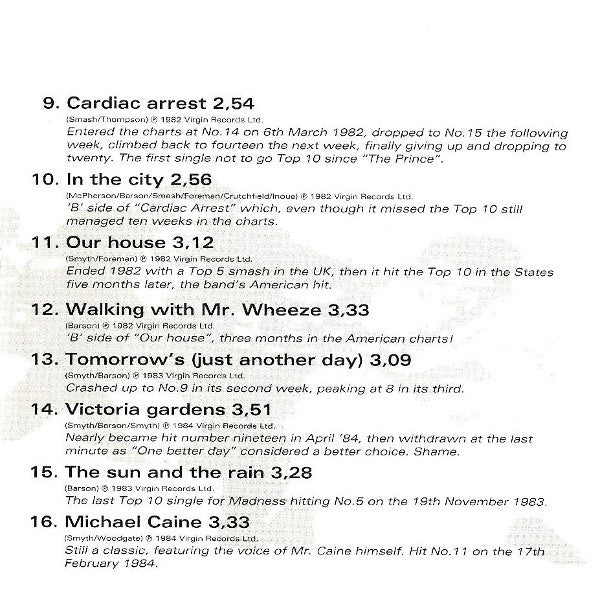 Madness : It's... Madness Too (Another 16 Classic Tracks) (CD, Comp)