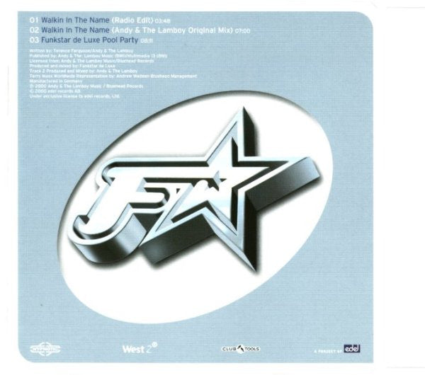 Funkstar De Luxe Vs. Terry Maxx : Walkin In The Name (CD, Maxi)