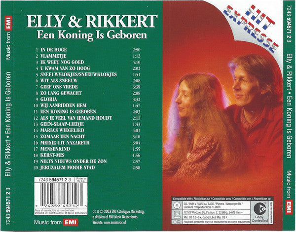 Elly & Rikkert : Een Koning Is Geboren (CD, Album, Copy Prot.)
