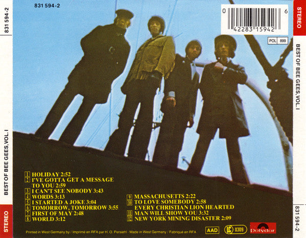 Bee Gees : Best Of Bee Gees, Vol. 1 (CD, Comp, RE)