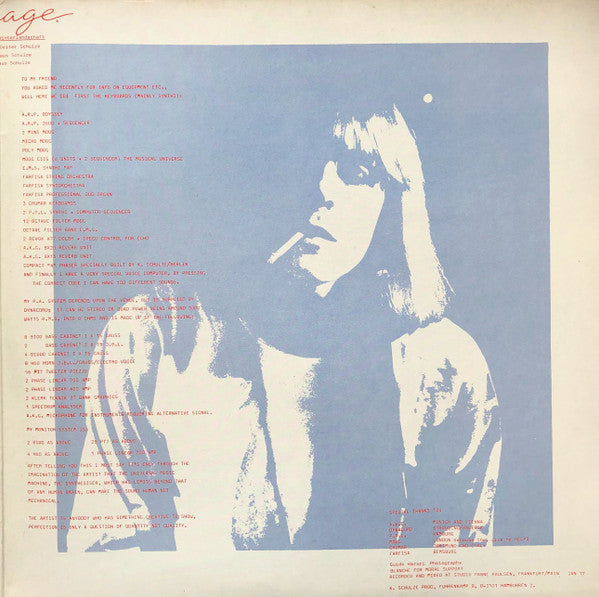 Klaus Schulze : Mirage (LP, Album, Gat)