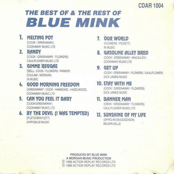 Blue Mink : The Best Of & The Rest Of Blue Mink (CD, Comp)