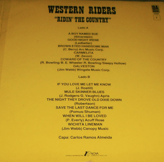 Western Riders : Ridin' The Country (LP, Album)