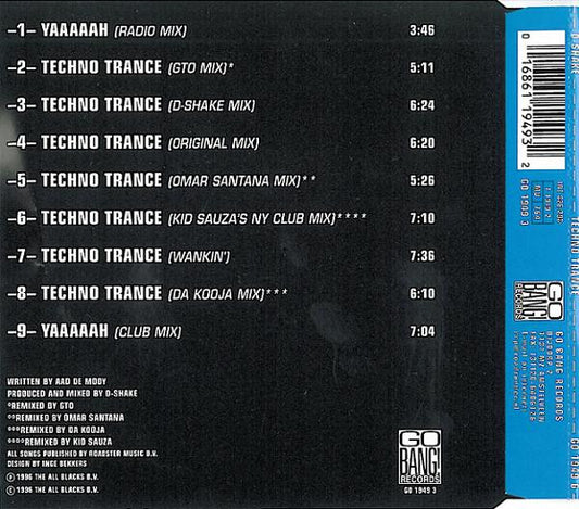 D-Shake : Techno Trance / Yaaaaah (CD, Maxi)
