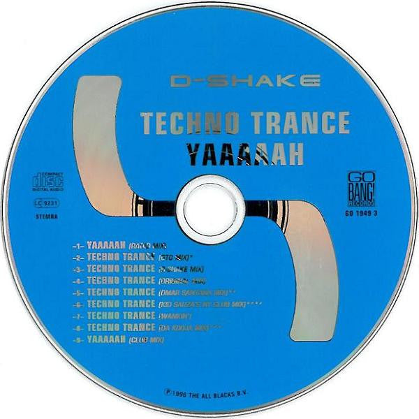 D-Shake : Techno Trance / Yaaaaah (CD, Maxi)