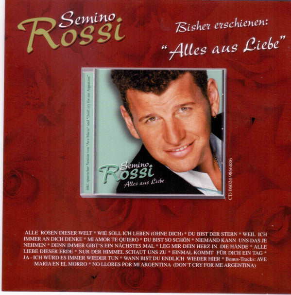 Semino Rossi : Tausend Rosen Für Dich (CD, Album)