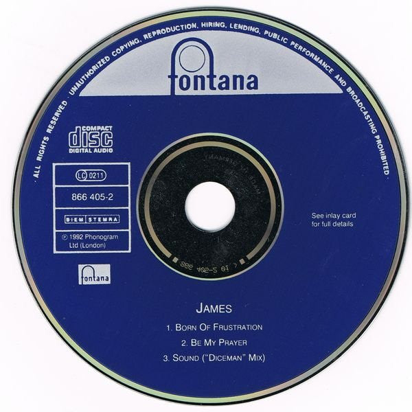 James : Born Of Frustration (CD, Single)