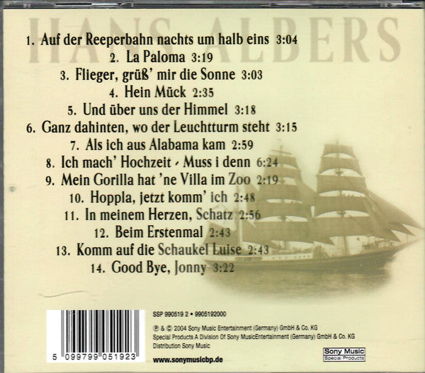 Hans Albers : La Paloma (CD, Comp, RM)