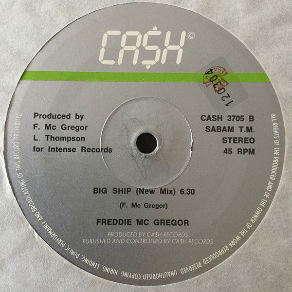 Freddie McGregor : Reggae On It / Big Ship (12")