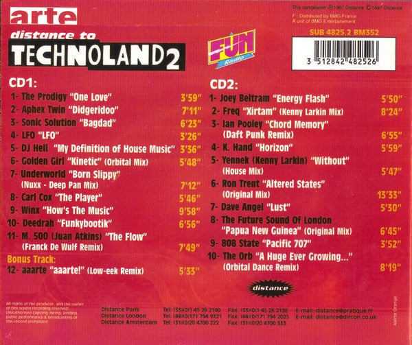 Various : Distance To Technoland 2 (2xCD, Comp)
