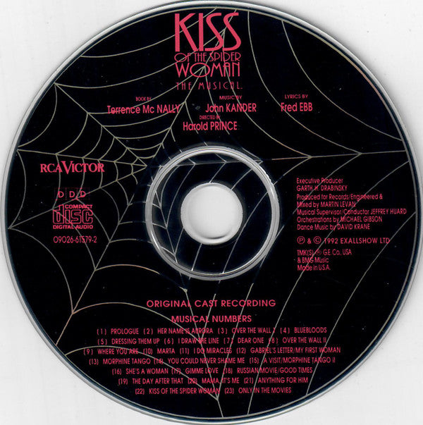 John Kander, Fred Ebb - Chita Rivera, Brent Carver, Anthony Crivello : Kiss Of The Spider Woman - The Musical (Original Cast Recording) (CD, Album)