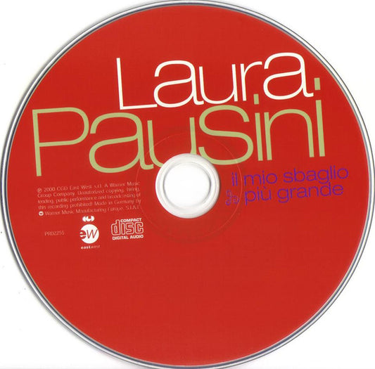 Laura Pausini : Il Mio Sbaglio Più Grande (CD, Single, Promo)