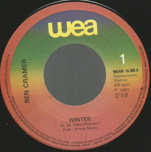 Ben Cramer : Winter (7", Single)