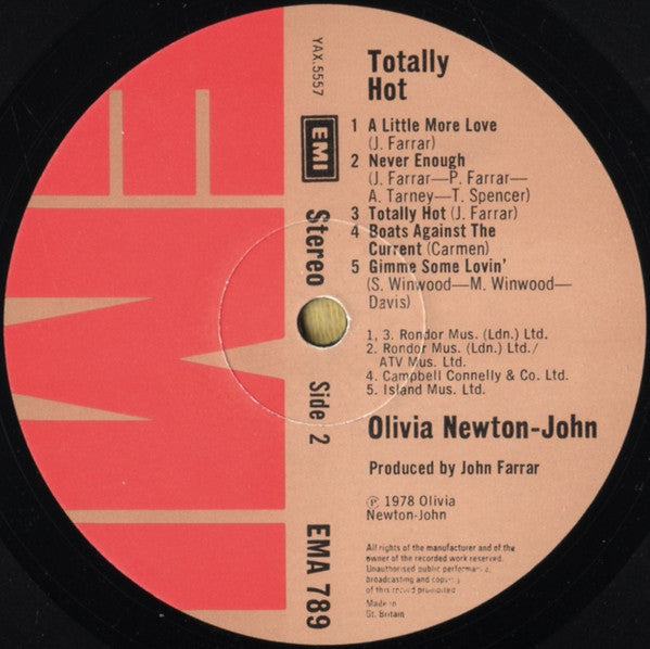 Olivia Newton-John : Totally Hot (LP, Album)
