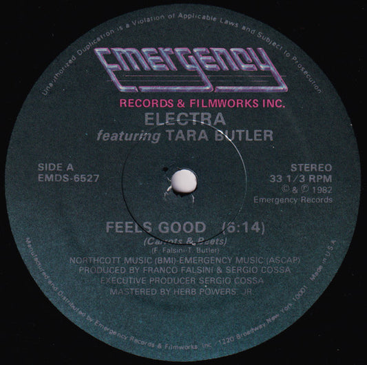 Electra (2) Featuring Tara Butler : Feels Good (Carrots & Beets) (12")