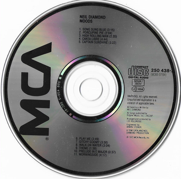 Neil Diamond : Moods (CD, Album, RE)