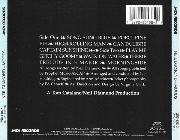 Neil Diamond : Moods (CD, Album, RE)