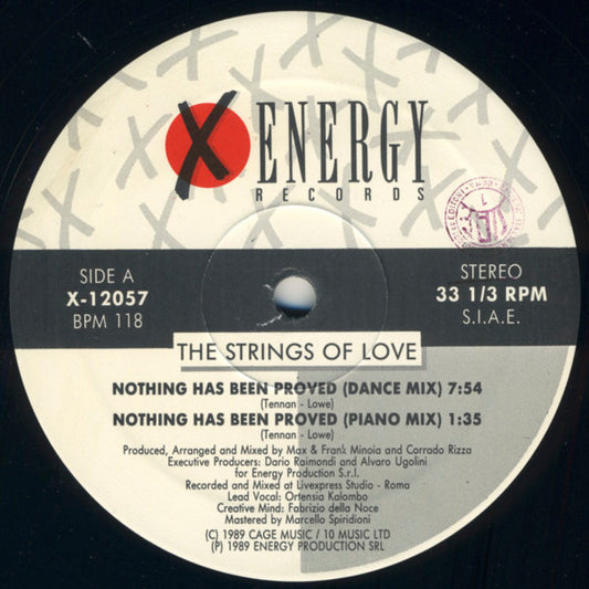 The Strings Of Love : Nothing Has Been Proved (12")