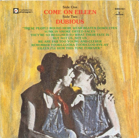 Dexys Midnight Runners & The Emerald Express : Come On Eileen (7", Single)