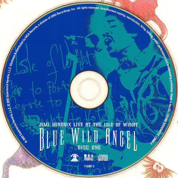 Jimi Hendrix : Blue Wild Angel: Jimi Hendrix Live At The Isle Of Wight (2xCD + DVD-V, Copy Prot., Multichannel, PAL)