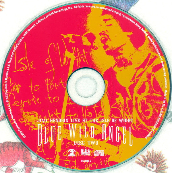 Jimi Hendrix : Blue Wild Angel: Jimi Hendrix Live At The Isle Of Wight (2xCD + DVD-V, Copy Prot., Multichannel, PAL)
