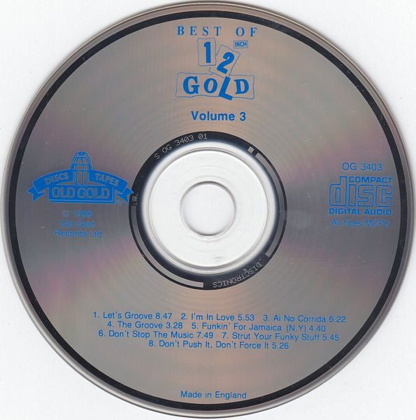 Various : Best Of 12 Inch Gold (Volume 3) (CD, Comp, Dis)