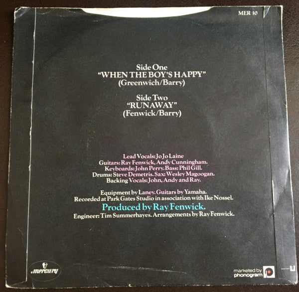 Jo Jo Laine And The Firm : When The Boy's Happy (7", Single)