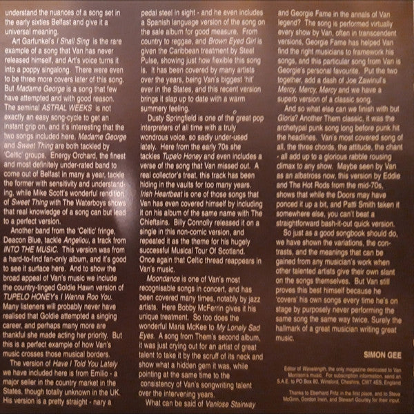 Various : The Van Morrison Songbook (CD, Comp)