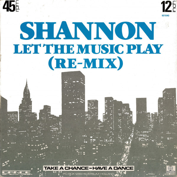 Shannon : Let The Music Play (Re-Mix) (12")