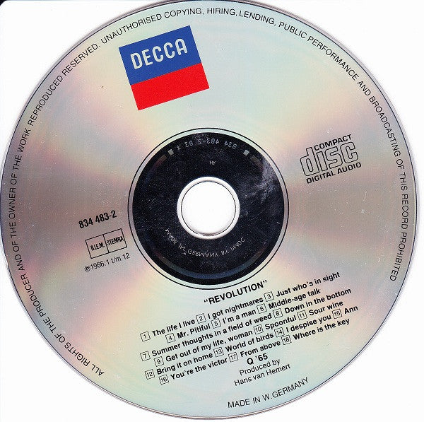 Q65 : Revolution (CD, Album, RP)