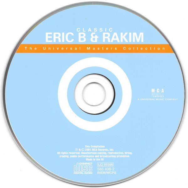 Eric B. & Rakim : Classic Eric B & Rakim (CD, Comp, RE, RM)