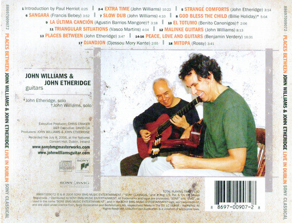 John Williams (7), John Etheridge : Places Between (Live In Dublin) (CD, Album)