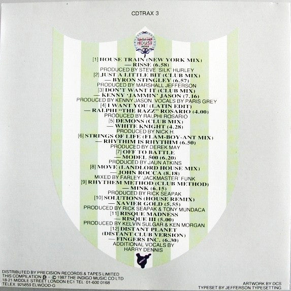 Various : Jack Trax (The Third C.D.) (CD, Comp)