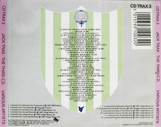 Various : Jack Trax (The Third C.D.) (CD, Comp)