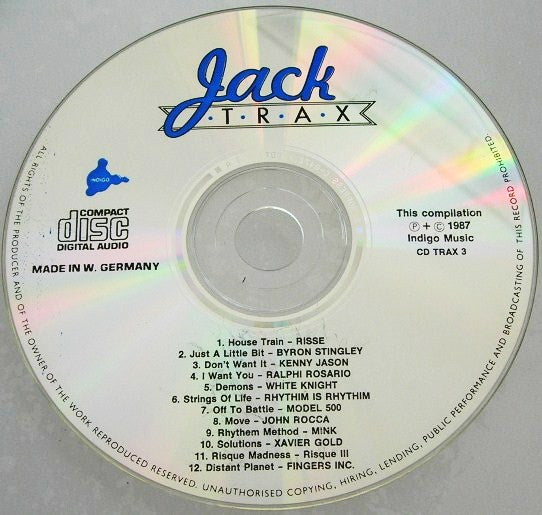 Various : Jack Trax (The Third C.D.) (CD, Comp)