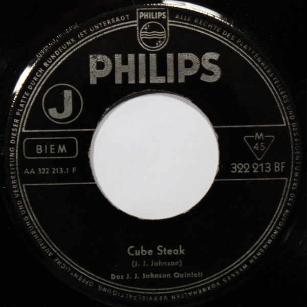 The J.J. Johnson Quintet : Cube Steak / Overdrive (7", Single)