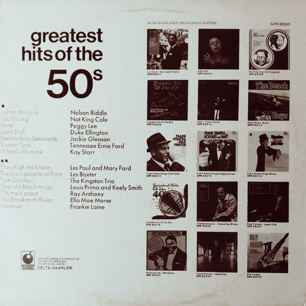 Various : Greatest Hits Of The 50's (LP, Comp)
