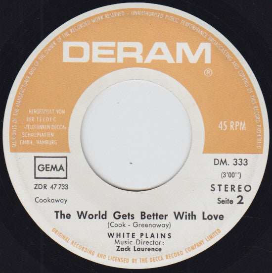 White Plains : When You Are A King (7", Single)