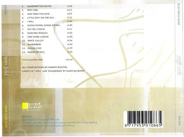 Buzz Bros Band : Ppff Unk (CD, Album)
