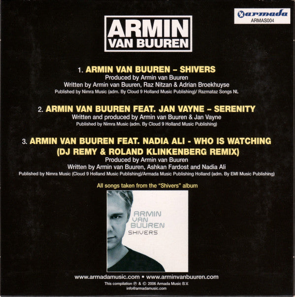 Armin van Buuren : Shivers / Serenity / Who Is Watching (CD, Comp)