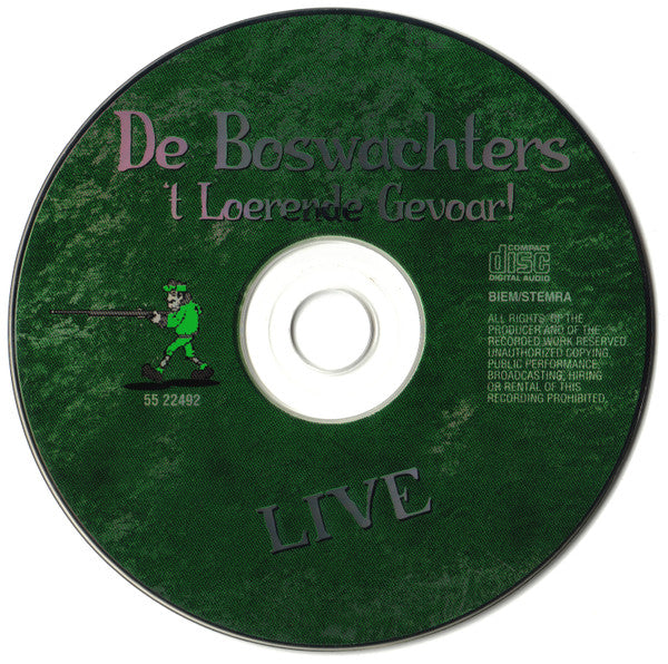 De Boswachters : 'T Loerende Gevoar! LIVE (CD, Album)