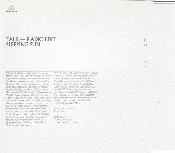 Coldplay : Talk (CD, Single)