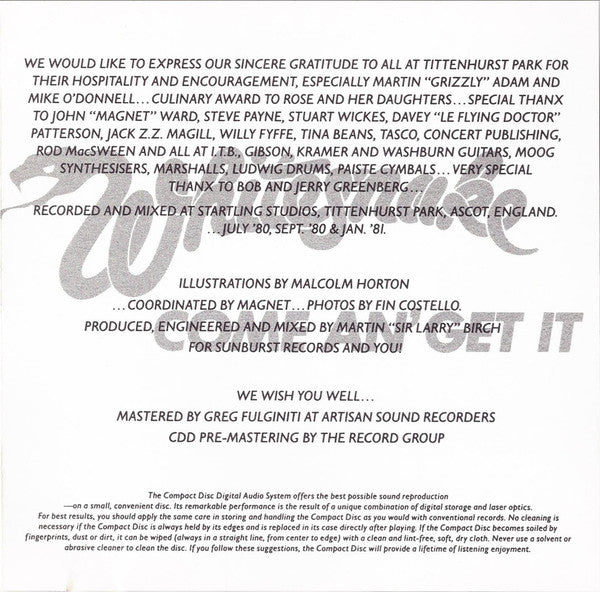 Whitesnake : Come An' Get It (CD, Album, RE)