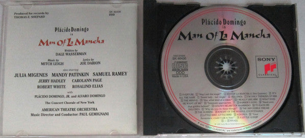 Placido Domingo : Man Of La Mancha (CD, Album)