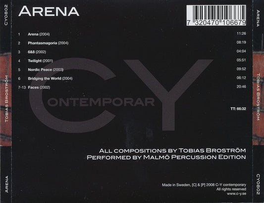 Tobias Broström, Malmö Percussion Edition : Arena (CD, Album)