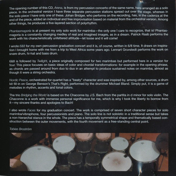 Tobias Broström, Malmö Percussion Edition : Arena (CD, Album)
